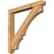 Ekena Millwork Balboa Arts and Crafts Rough Sawn Bracket w/ Offset Brace, Western Red Cedar, 6"W x 48"D x 48"H BKT0604X48X48BOA03RWR - alternate 1